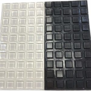 Pack of 100 Square Adhesive Bumper Pads