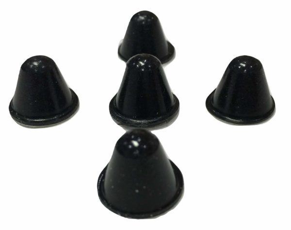 Cone Shaped Black Rubber Bumpers